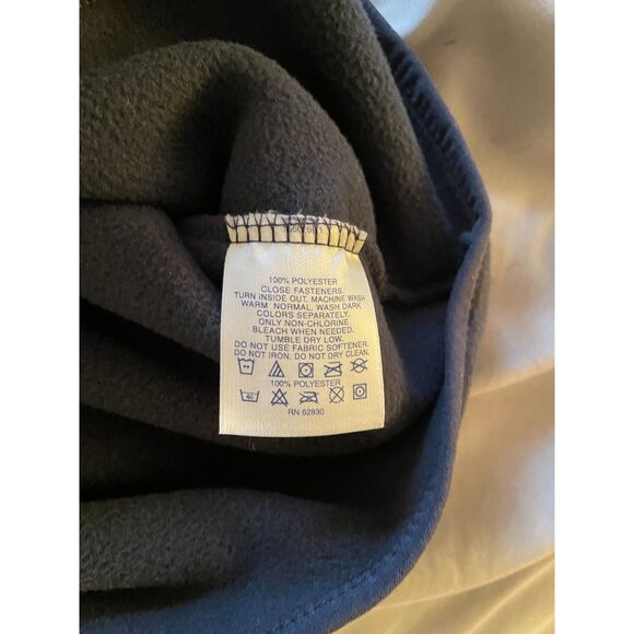 EUC Navy Blue Lands End Zip Up Fleece Vest Womens XL Gorpcore Sporty - Picture 5 of 10